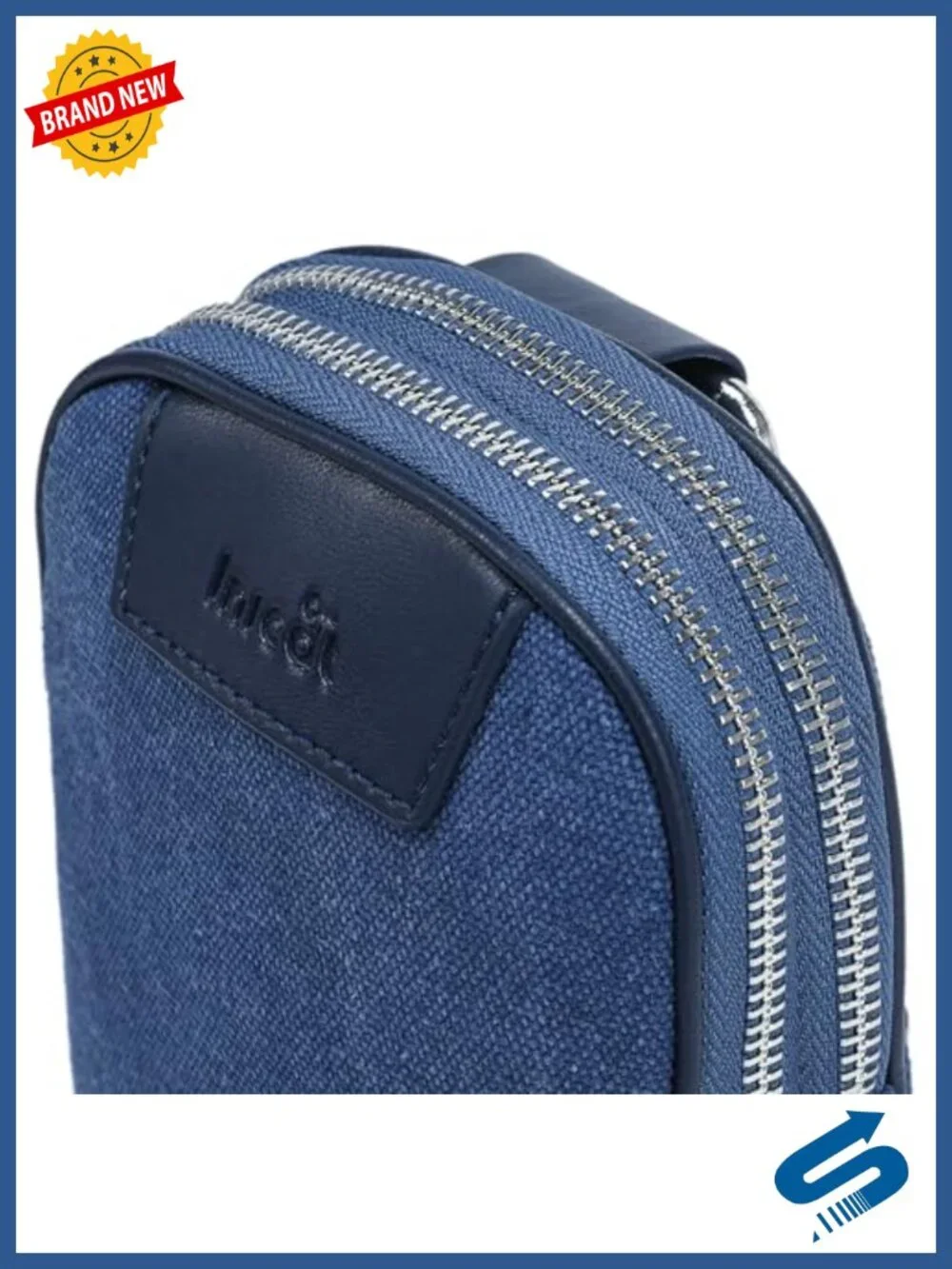 Canvas Anti Theft Crossbody Bag with RFID Blocking, Zip Lock Travel Sling Pack
